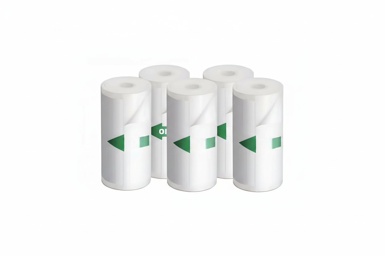 Recharges Papier Autocollant Blanc (x5)